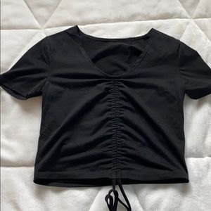 Woman’s shein black adjustable top!